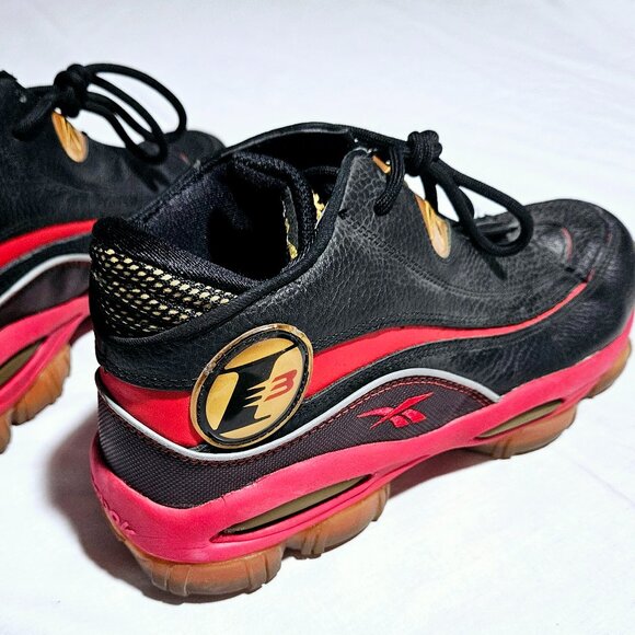REEBOK BASKETBALL ANSWER 1 BLACK RED GOLD 10 EUC main image 6
